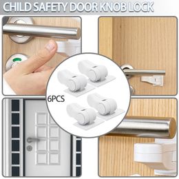 Baby Walking Wings Children Safety ABS Anti Open Handle Locks Door Lever Lock Kids Doors Selfadhesion Home Protection 231211