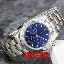 mens watches Japan VK Chronograph movement watch full stainless steel Sapphire glass 5ATM waterproof super luminous montre de 253A