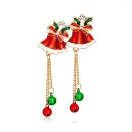 Brooches Brooch Pin Christmas Jewellery Colour Retention Rhinestone Temperamental Bells Lapel For Coats Jackets Sweaters Suit