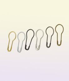 1000pcs 20mm Pear Shaped copper metal safety pins brass safety pins white gold black silver bronze color1609674