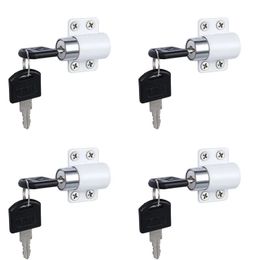 Baby Locks es 4Pcs Sliding Window Patio Screw Door Lock Key Push Child Safety Protection Antitheft Security Zinc Alloy 231211