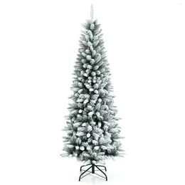 Christmas Decorations 15" Prelit Hand-Painted Ceramic Tabletop Tree Battery Powered Silver