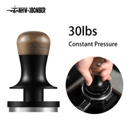 Tampers MHW-3BOMBER 30lb Constant Pressure Coffee Tamper 51mm 53mm 58mm Espresso Tampers with Calibrated Spring Loaded Barista Tool 231212