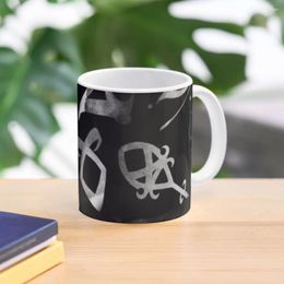 Mugs Silver Runes Coffee Mug Thermal Cup For