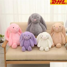Party Favour Easter Bunny 12Inch 30Cm Plush Filled Toy Creative Doll Soft Long Ear Rabbit Animal Kids Baby Valentines Day Birthday Gift Dhjwp