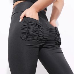 Women's Leggings Women's Leggings CHRLEISURE Sexy Push Up Fitness Leggings Women Pants High Waist Sporting Leggins Workout candy Colour Leggings Pockets S-XL 231212