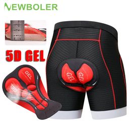 Cycling Underwears BOLER Bike Shorts Breathable Mesh Cycling Underwear 5D Gel Pad Shockproof MTB Cycling Shorts Bicycle Underwear Man Shorts 231212