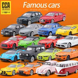 Diecast Model Cars CCA Model Cars 1/64 Collection Series World Famous Car Simulation Diecast Vehicle Gift for Hot Wheels Boy Teenagers Toys1L23116