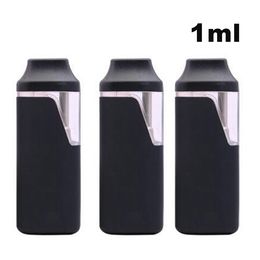 USA STOCK 1ml Vape Pen Disposable E-cigarette MIni Pod Box Pens Carts Thick Oil Empty Snap on Tips Micro USB Rechargeable 280mah Battery Ceramic Coil Vaporizer Pens