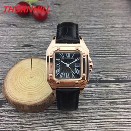TOP Fashion Luxury Women Square Watches 32mm nice designer leather Lady Watch relojes de lujo para hombre247t