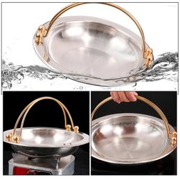 Pans Japanese Sukiyaki Frying Cooking Pot Outdoor Picnic Cookware Stew Multifunctional Stainless Steel Camping