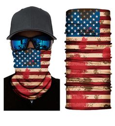 Sport Face Masks Trump US Flag Style Seamless Bandanas Multifunctional Cycling Scarf Skull Magic Turban Women Men Outdoor Headband6896627