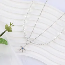 Pendant Necklaces Makersland Starfish Necklace For Women Luxury Zircon Jewellery Ladies Girls Wholesale Fashion Jewellery