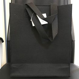 Storage Case winter Felt Case Vintage Style Shopping Bag black thick handbag cosmetic case200m