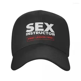 Ball Caps Personalised Sex Instructor Baseball Cap Sun Protection Men Women's Adjustable Trucker Hat Spring