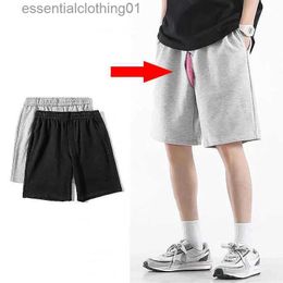 Men's Shorts Summer Men's Invisible Zipper Open Crotch Shorts Outdoor Sports Mens Plus Size Casual Shorts Cotton L231212