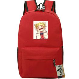 Himiko Toga backpack My Hero Academia day pack Anime school bag Cartoon packsack Print rucksack Durable schoolbag Outdoor daypack