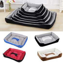 kennels pens Non-slip Pet Dog Bone Bed for Small Medium Large Dogs Winter Warm Puppy Big Dog Home Cushion Bulldog Sofa Mat legowisko dla psa 231212