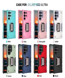 Magnetic Kickstand Phone Cases Ring Car Holder Back Cover for Samsung Galaxy S22 S21 plus Ultra S20FE A12 A13 A32 A53 A73 5G A03 Core A02S A21S9828408