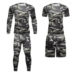 Men's Tracksuits CODY LUNDIN Offical Store Tights Compression Skinny Full Sleeve Rashguard Shirt Casual Beach Shorts Camouflage Print Men