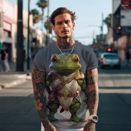 Men's T Shirts Creative Frog 3D Printed -shirt Fashion Street Short -sleeved -shirts Summer Simple Outdoor Leisure