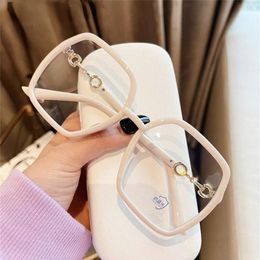 Sunglasses Blue Light Blocking Oversized Glasses Frame Women Vintage Black Thick Eyeglasses For Men Optical Computer Eyewear213p