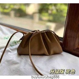 Authentic Bag Women's Fashion Bags Venetas Leather Bags Soft Handbag Cloud BottegavVeneta French Oblique Cross Hobo Wrinkled Outlet WN-LXI4