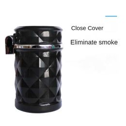 Portable Detachable Car Cigarette Ashtray Cup With Lid LED Light Vehicle Holder Auto Accessories