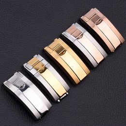 16mm x 9mm NEW High Quality Stainless steel Watch Bands strap Buckle Deployment Clasp FOR ROL bands205O