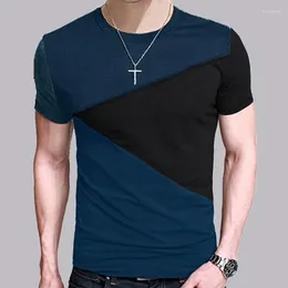 Men's Suits B6998 Crew Neck T-shirt Men Short Sleeve Shirt Casual Tshirt Tee Tops Size M-5XL