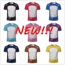 NEW Sublimation Bleached Shirts Party Supplies Heat Transfer Blank Bleach Shirt Bleached Polyester T-Shirts US Men Women 2022192n