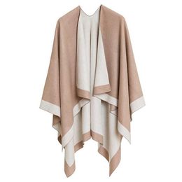 Ladies Pashmina Scarf Cape Bohemia Woman Winter Coat Cloak Imi tation Cashmere Poncho Cover Up Woollen Shawls Wrap Knit Capa X07222747