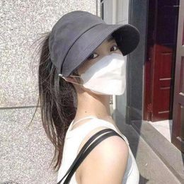 Wide Brim Hats UV Protection Hat Without Makeup UFP 50 Fisherman Adjustable Sun Summer Portable Cap Foldable H6O2