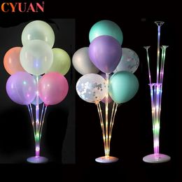 10PC Party Decoration set LED light balloon holders children's birthday party balloon sticks wedding decoration balloons helium balloons adult balloons 231212