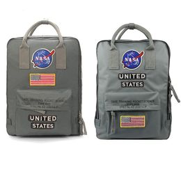 NASA Backpacks 19ss National Flag Designer Backpack Mens Womens Design Bag Unisex Students Bags250j