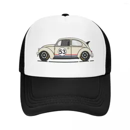 Ball Caps Personalised Classic Racing Car Herbie Baseball Cap For Men Women Breathable Trucker Hat Streetwear Snapback Summer Hats