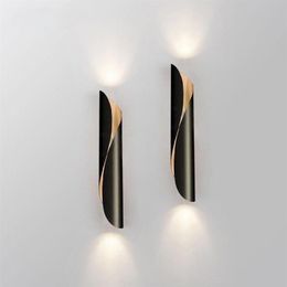 Aluminum Tube Art Wall Light G9 Fixture Black White Modern Bedroom Restaurant Living Room Corridor Balcony Lamp Lamps239C