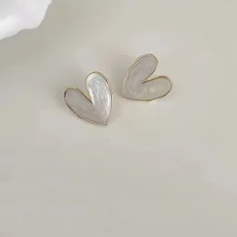 Backs Earrings Korea Style Non Pierced Geometric Heart Clip For Women No Hole Enamel Jewelry Ear Cuff Earings Bridal Party Gift