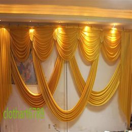 6m wide swags of backdrop valance wedding stylist backdrop swags Party Curtain Celebration Stage QERFORMANCE Background designs an218B