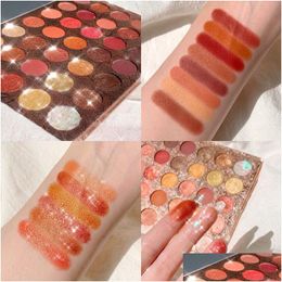 Eye Shadow New Professional 35 Colors Glitter Eyeshadow Palette Matte Shimmer Eye Shadow Waterproof Makeup Cosmetic Sets Drop Delivery Dhd2D