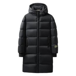 Men s Jackets Winter Men Warm Thick Long Down Jacket Coat Mens Hooded Waterproof Black Gold Puffer Casual Windproof Parkas Male 231212