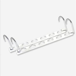 4PCS Magic Hangers Closet Space Saving Hangers Wardrobe Clothing Hanger Organiser Heavy Chrome Hangers Updated Hook285o