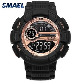 Sport Watches Camouflage Watch Band Smael Men Watch 50m Waterproof Top s THOCK Watch Men Led 1366 Digital Wristwatches Military Q0188c