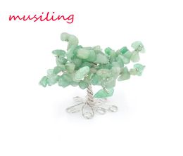 Life tree Decoration Family Display Goods Natural Gem Stone Reiki Healing Pendulum Charms Amulet Accessories Women Mens Jewelry8048912