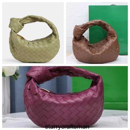 Top Handle Bag Jodie Womens Designer Bags Botte Venetas Mini Jodie Real Bags Round Bottom Woven Bag New Designer womens Tote Leather Knotted Underarm Hobo Arc Han HBWN