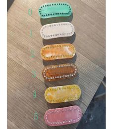 Multicolor Rhinestone Letter Hair Clip with Stamp Women Letter Barrettes Fashion Hair Accessories for Gift High Quality6677100