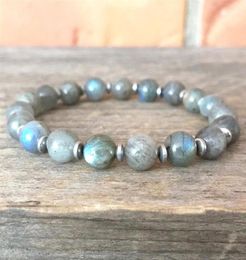 MG0905 New Design 8 mm Top Grade Labradorite Bracelet Trendy Quality Energy Power Bracelet Crown Chakra Bracelet264b7619137