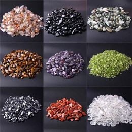 Other Undrilled 20G 50G 100G Mixed Irregular Natural Quartz Crystal Gravel Chip Stone Tumbled Gem For DIY Home Fish Decor319T