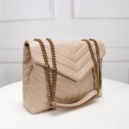 Designer Shoulder Bag purses handbags top quality PU genuine leather women famous bags crossbody messenger chain bag LOULOU Wallet316S