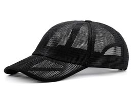 Oversize full mesh sun hat male summer cool riding sport cap lady peak hats men plus size baseball caps 5560cm 6066cm 2010272045187